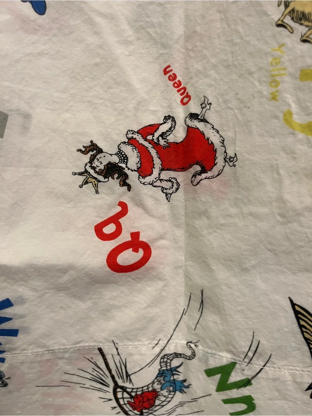 Pottery Barn Kids New without Tags Toddler Dr Seuss Pillow Case Organic Cotton